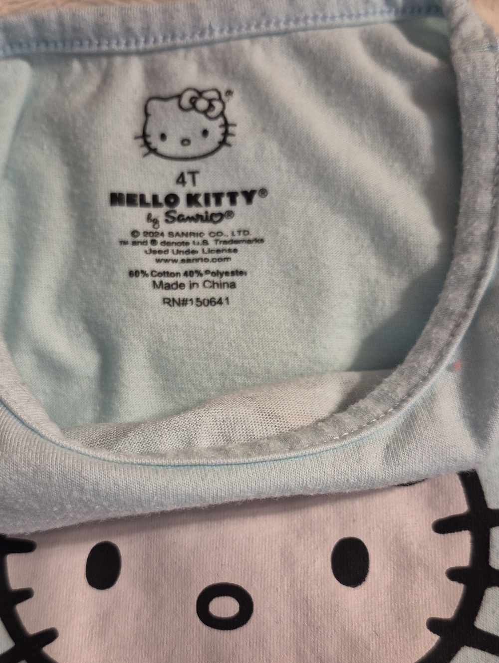 Hello Kitty Light Blue and Pink Tulle Dress Set - Picture 2 of 8